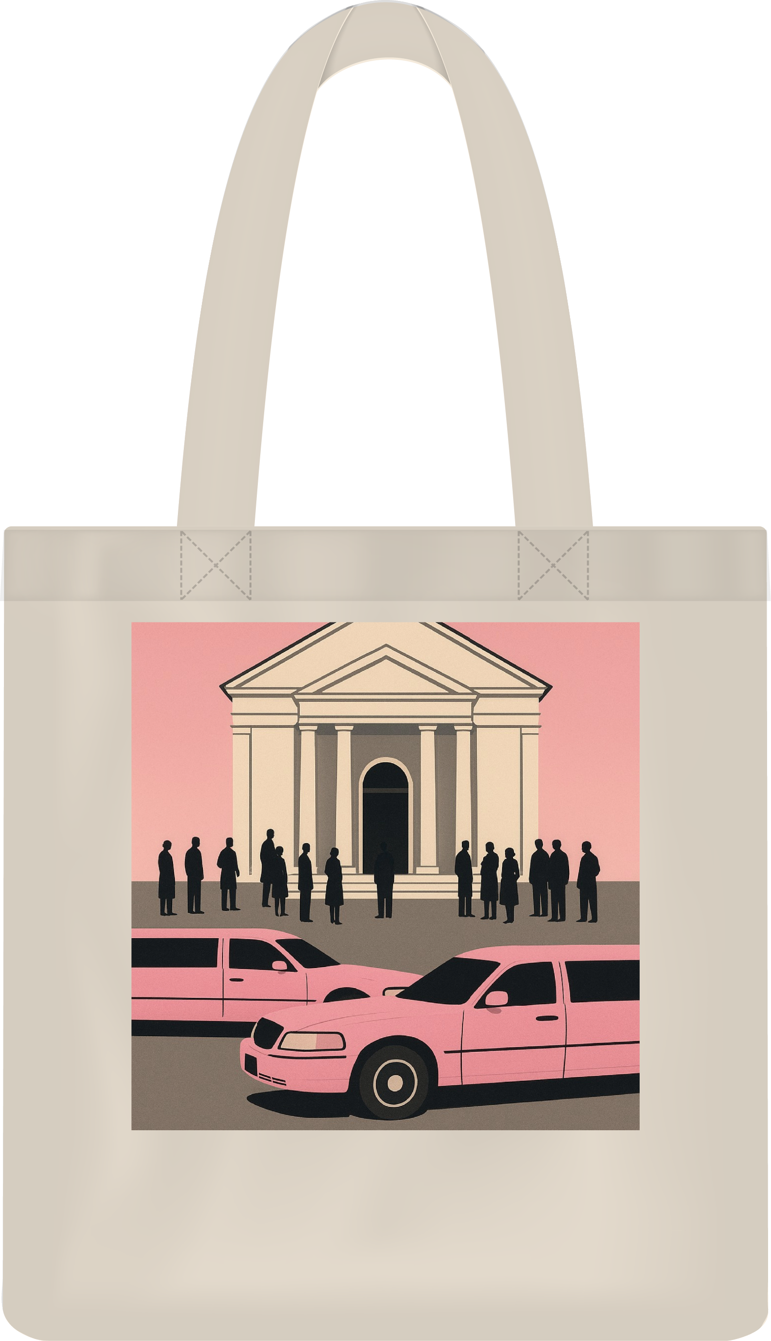 Custom print-on-demand tote bag featuring artist album artwork