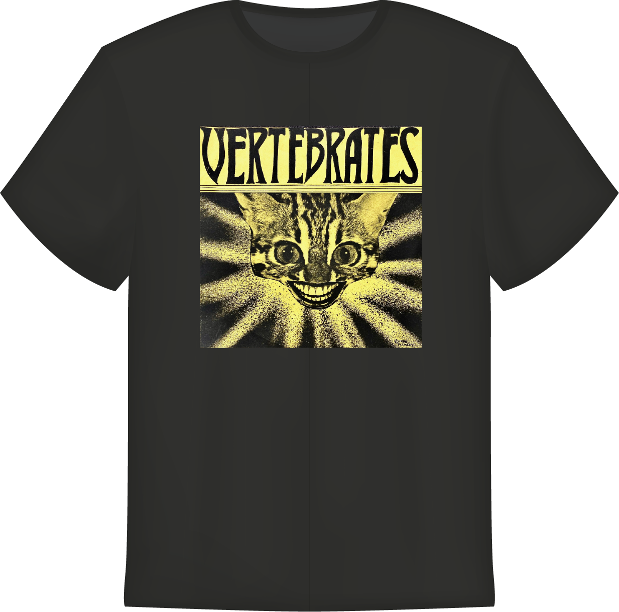 Custom print-on-demand t-shirt featuring artist album artwork