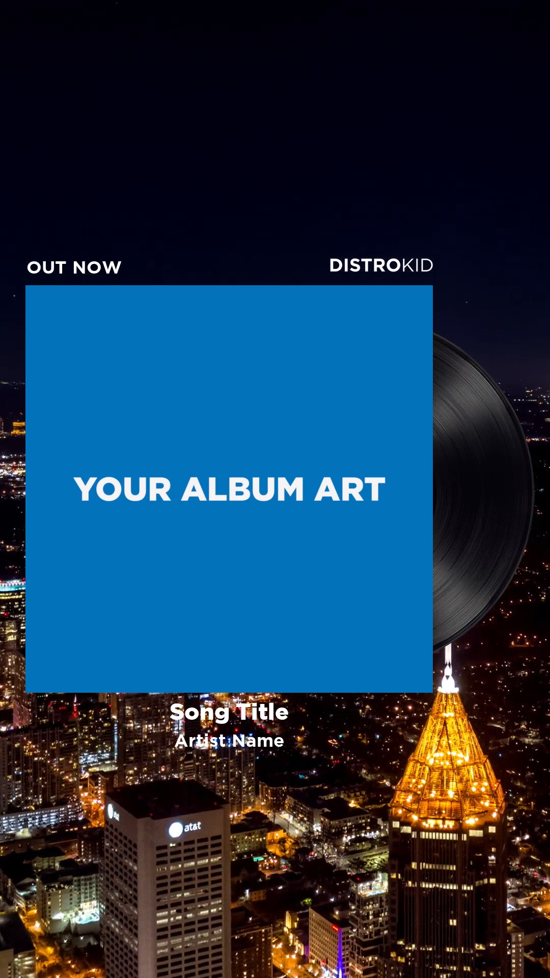 Atlanta-themed Mini Video template thumbnail showing a city scene