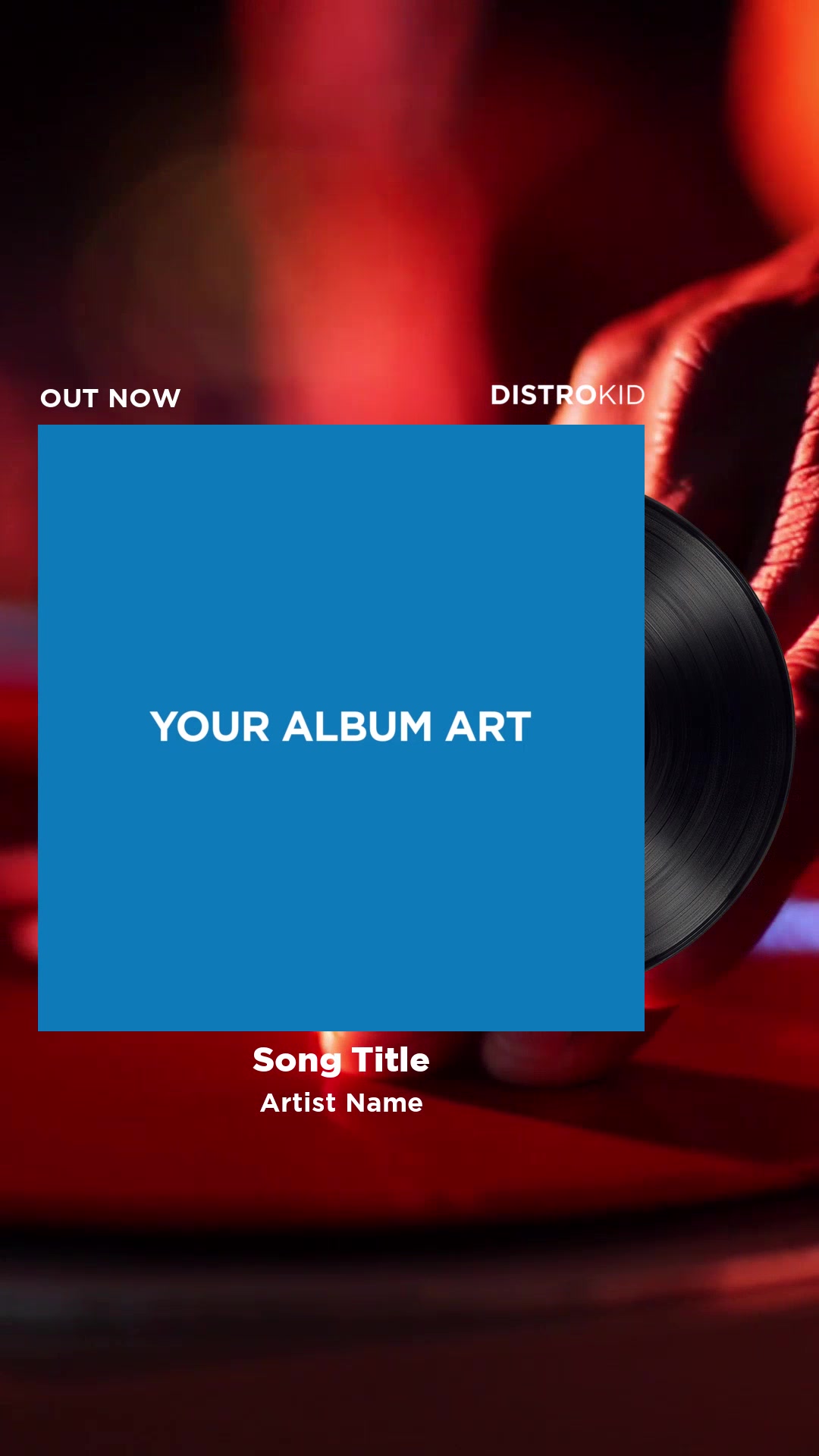 DJ-themed Mini Video template thumbnail showing a DJ performing