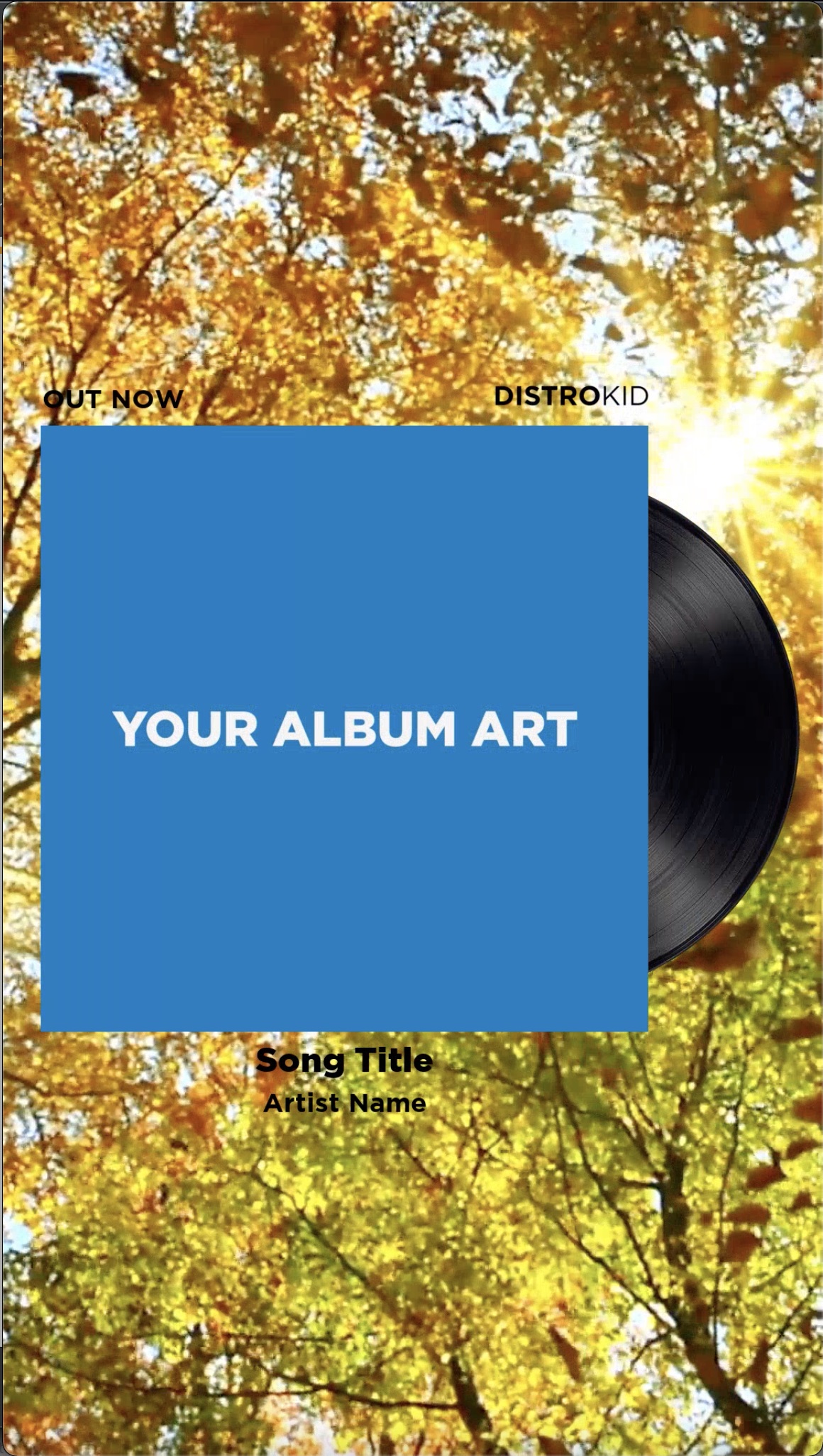 Autumn fall-themed Mini Video template thumbnail showing fall foliage