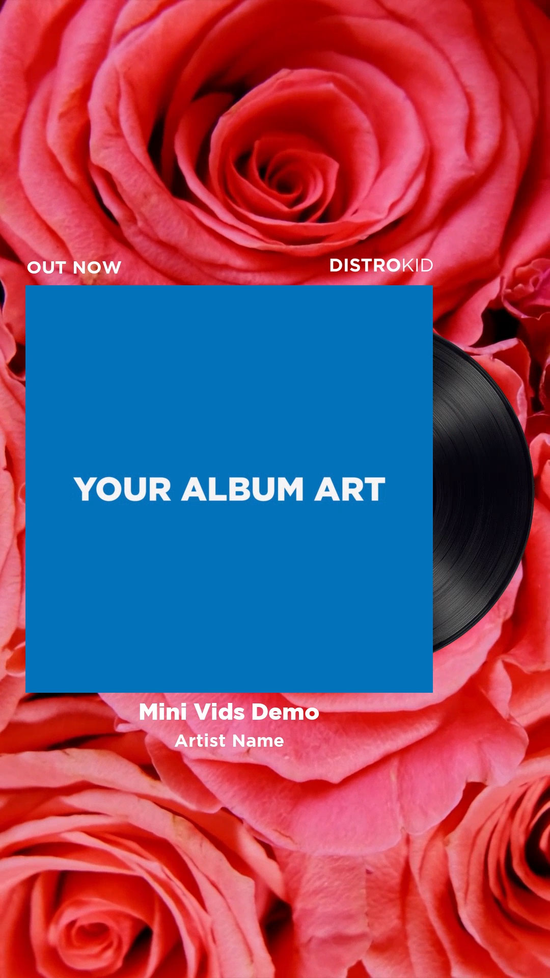 Flowers-themed Mini Video template thumbnail showing floral visuals